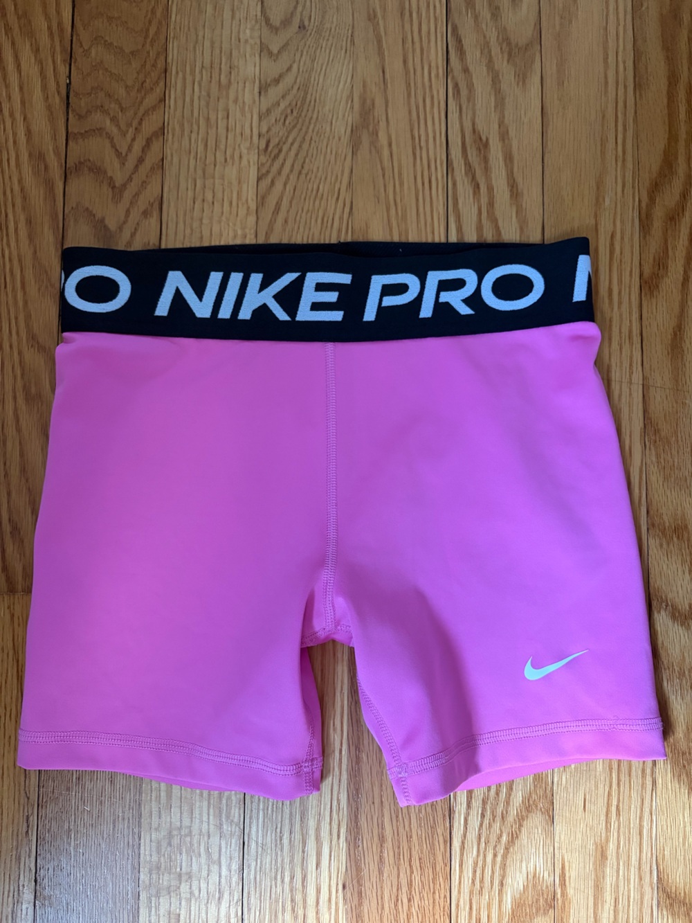 NikePro Pink Dri-FIT Athletic Shorts with Swoosh
